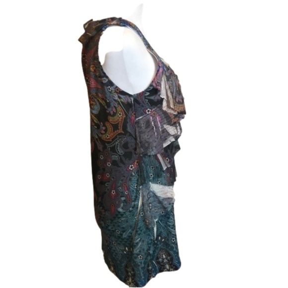 J.T.B. Fun Ruffled Colorful Tank Top Size Small - Picture 5 of 7